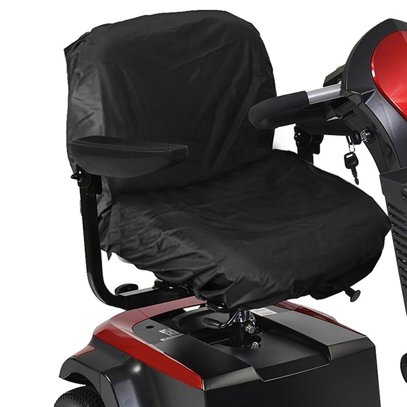 Segutage Mobility Scooter Cover Professional Waterproof Seat Cover Waterproof Nylon Electric Scooter Cover for Electric Wheelchairs Mobility Scooter Black - Image 2