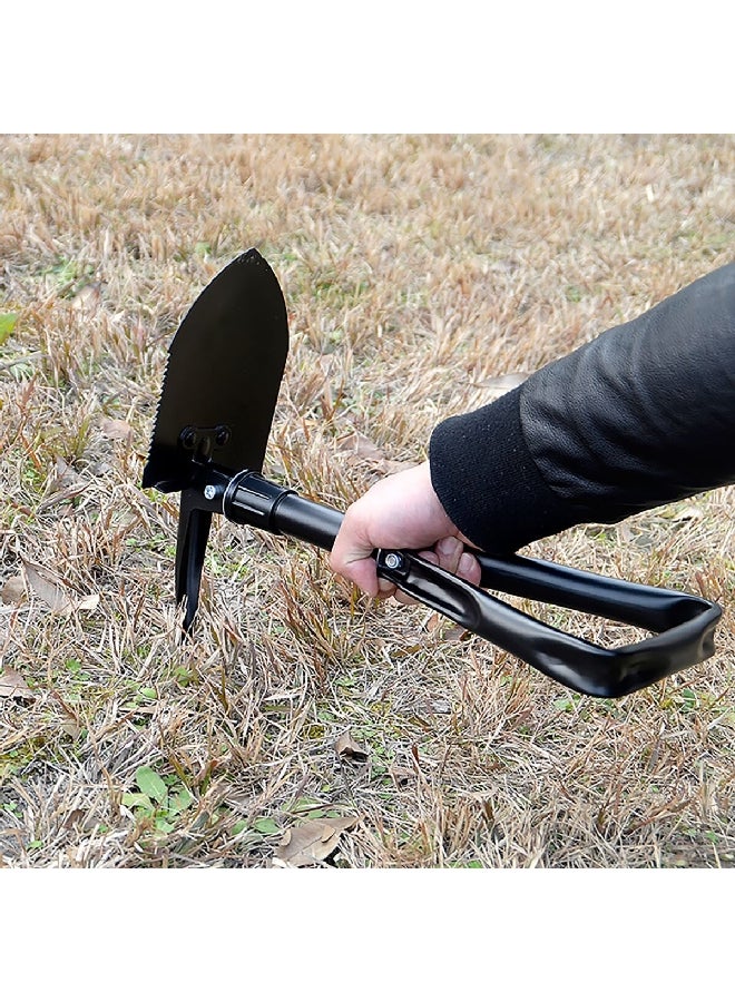 أوتو سمارت HT05202 مجرفة قابلة للطي بمقبض تلسكوبي من الفولاذ الكربوني المتين أسود 60 * 15.5 سم - Image 4