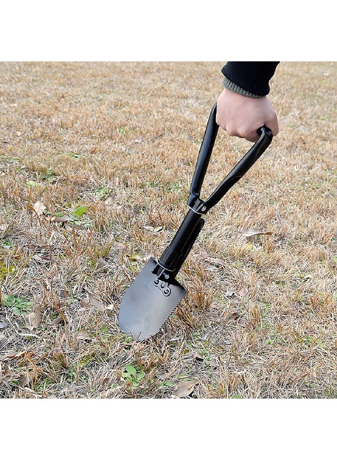 أوتو سمارت HT05202 مجرفة قابلة للطي بمقبض تلسكوبي من الفولاذ الكربوني المتين أسود 60 * 15.5 سم - Image 2