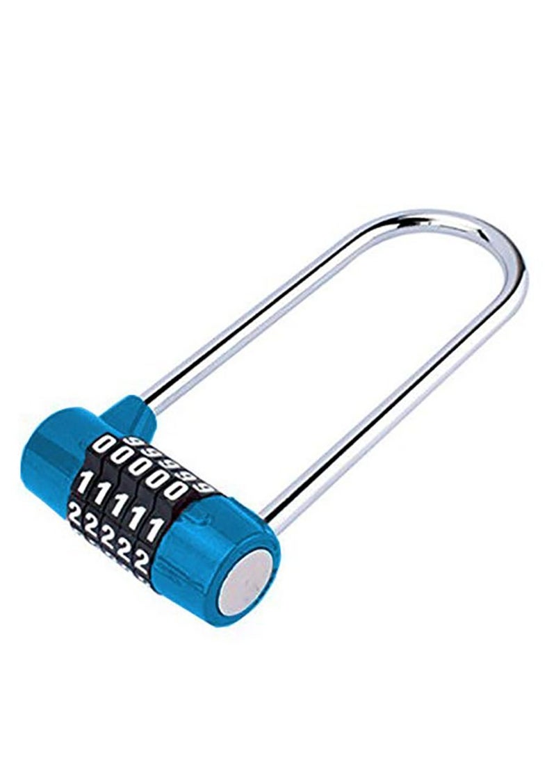 SYOSI 5 Digit Combination Padlock, 4.65 Inch Long Shackle Resettable Padlock, Lengthened Gym Lock Waterproof Locker Lock Combination Padlock 1 Pack  - Image 3