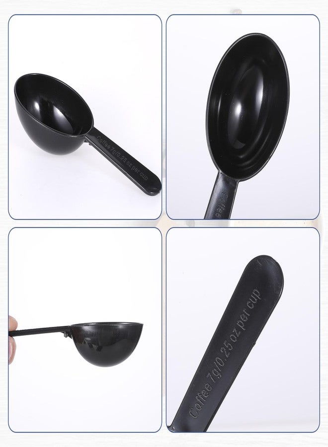 Alrhso Small Scoops for Canisters, 5 Pack Plastic Scoopers for Containers, Black Coffee Measuring Scoop for Tea, Sugar, Cereal, Milk, Spices(7g) - Image 4