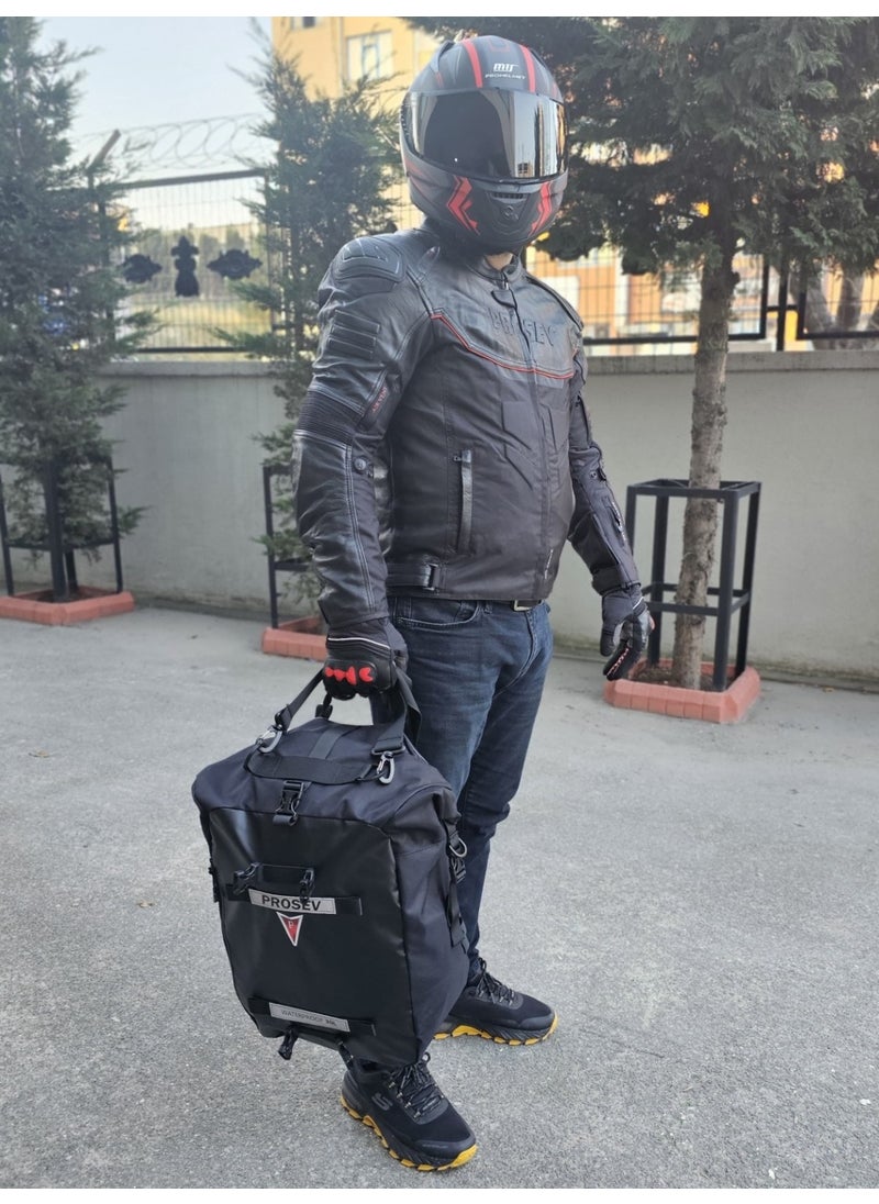 Ebakbak Motorcycle Luxury Backpack, Waterproof Motor Touring Bag with Back and Side Bag Features 20 Lt  - Image 4