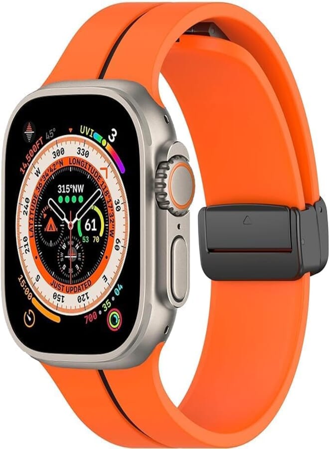 Next Next store Magnetic Band Compatible with Apple Watch Ultra 49mm 45mm 44mm 42mm, Soft Silicone Sport Strap Compatible with iWatch Series 8/7/6/5/4/3/2/1/9 SE