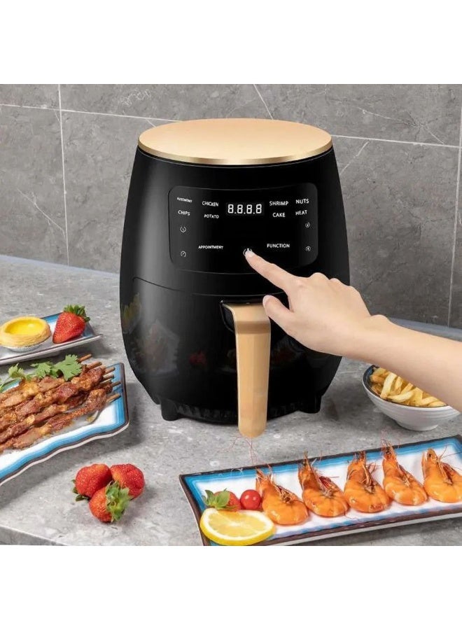 مقلاة هوائية احترافية سعة 6 لتر وشاشة لمس رقمية بقدرة 2400 واط – جهاز طهي عصري بخامة عالية الجودة لتحضير طعام صحي بدون زيوت Hمقلاة هوائية احترافية سعة 6 لتر وشاشة لمس رقمية بقدرة 2400 واط – جهاز طهي عصري بخامة عالية الجودة لتحضير طعام صحي بدون زيوت H - Image 2