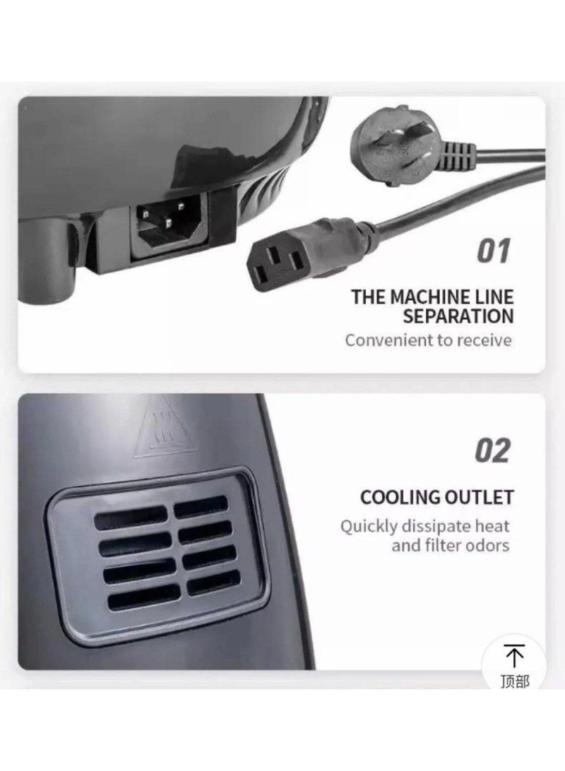 مقلاة هوائية احترافية سعة 6 لتر وشاشة لمس رقمية بقدرة 2400 واط – جهاز طهي عصري بخامة عالية الجودة لتحضير طعام صحي بدون زيوت Hمقلاة هوائية احترافية سعة 6 لتر وشاشة لمس رقمية بقدرة 2400 واط – جهاز طهي عصري بخامة عالية الجودة لتحضير طعام صحي بدون زيوت H - Image 5