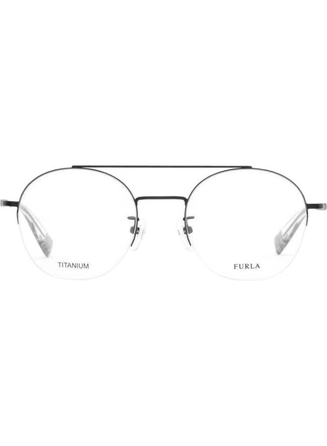 Furla Semi-Rimless Vfu372J510531 Women'S Daily Commute Optical Glasses Semi-Matte Black - Image 2