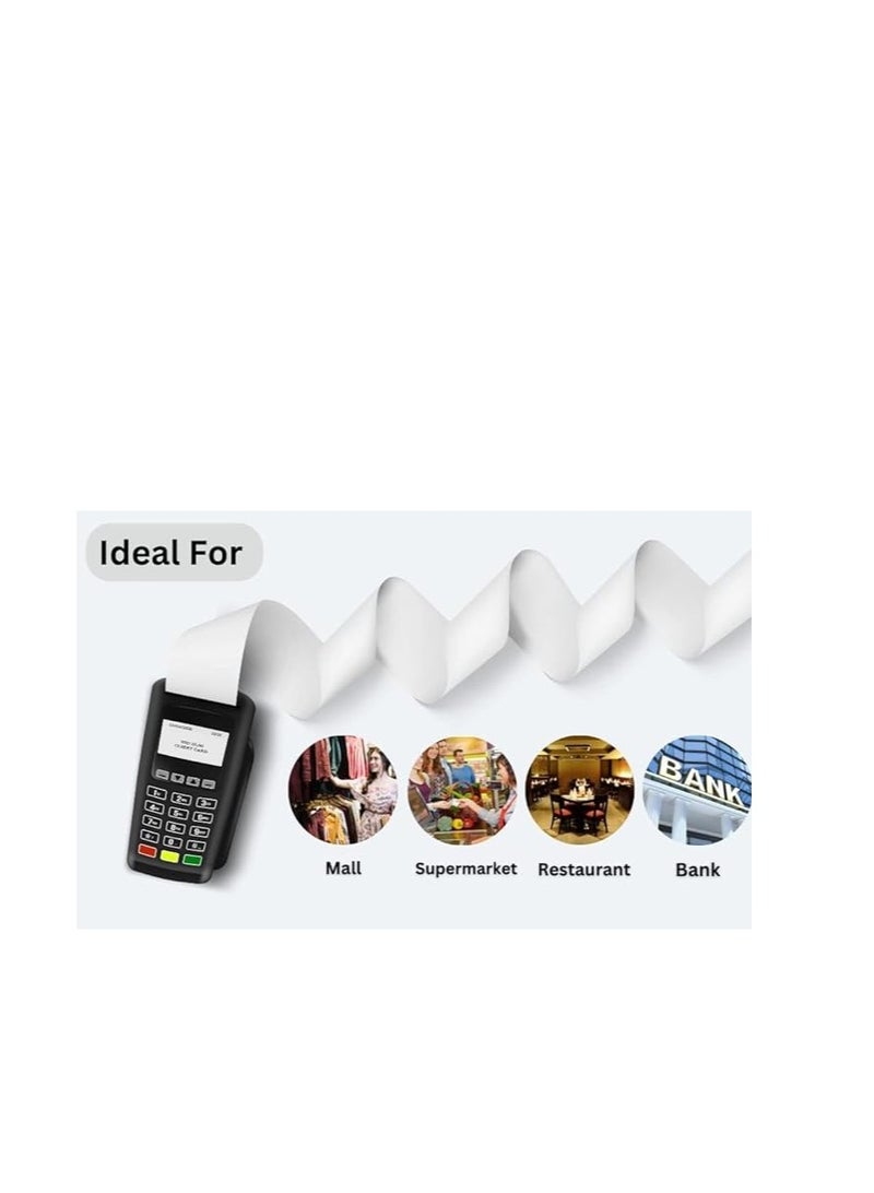 Generic 20 Rolls of 57x40 mm Thermal Paper Till Rolls, Cash Register Receipt, for PDQ POS EPOS EFTPOS, Credit Card Machine, Verifone, Barclays, Ingenico iCT200, iCT 220, iCT250, iCT 250  - Image 3