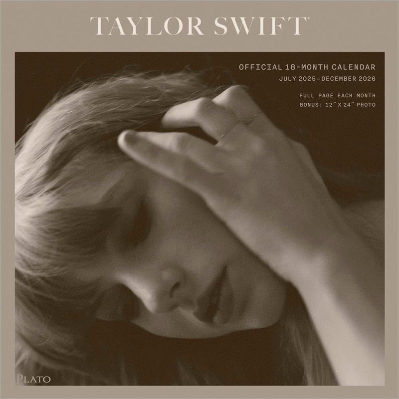 Browntrout Taylor Swift OFFICIAL | 2026 12 x 24 Inch (Hanging) 18 Months Square Wall Calendar | July 2025 - December 2026 - Image 1