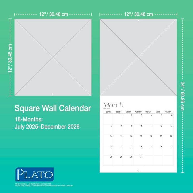 Browntrout Taylor Swift OFFICIAL | 2026 12 x 24 Inch (Hanging) 18 Months Square Wall Calendar | July 2025 - December 2026 - Image 5