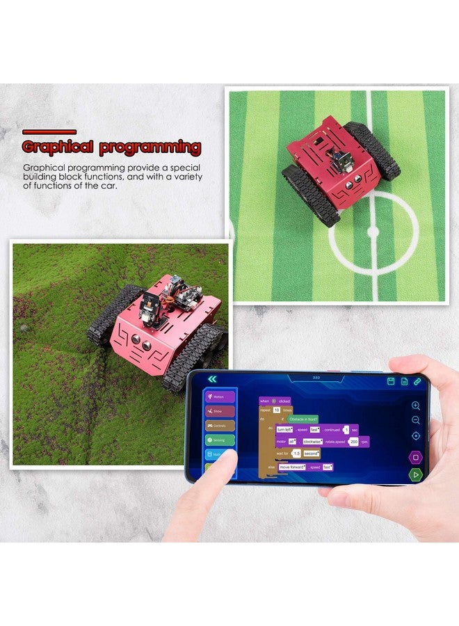 إليجو طقم دبابة روبوت ELEGOO Conqueror مع UNO R3 لـ Arduino Robotics للأطفال من سن 8 إلى 12 عامًا، من 12 إلى 16 عامًا، أطقم علوم STEM، روبوتات البرمجة، ألعاب للأولاد والبنات والمراهقين من سن 8 سنوات فما فوق، مشروع بناء الدوائر الهندسية - Image 4