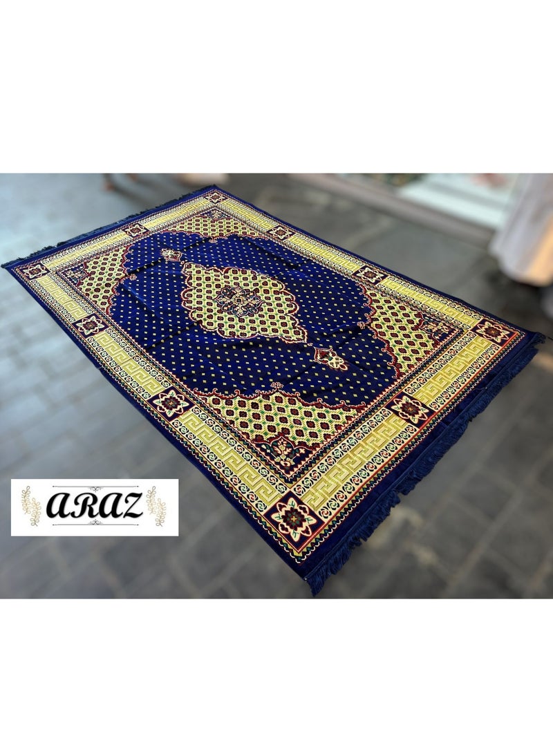 GO2CAMPS Alsaqer Foldable Camping Mat (2x3 Mtr) Outdoor Picnic Rug  Made in Turkey | Travel Mat | Sadu Mat | Majlis Mat | Outdoor Camping Mat | Camping Carpet | Beach Mat | Sadu Carpet | Picnic Mat | Majlis mat- Multicolour - Image 1