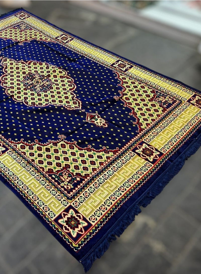 GO2CAMPS Alsaqer Foldable Camping Mat (2x3 Mtr) Outdoor Picnic Rug  Made in Turkey | Travel Mat | Sadu Mat | Majlis Mat | Outdoor Camping Mat | Camping Carpet | Beach Mat | Sadu Carpet | Picnic Mat | Majlis mat- Multicolour - Image 2