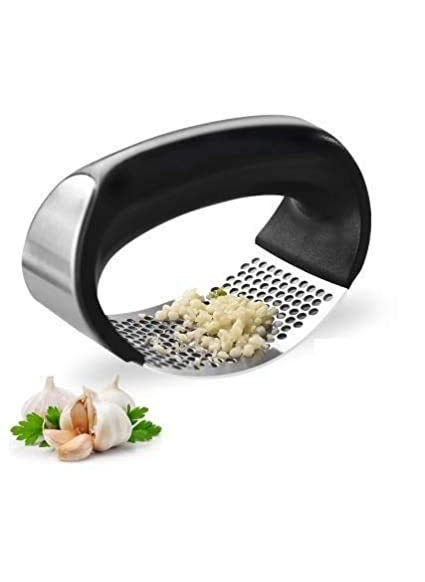 Gopinath Autolink Gopinath Autolink MultiFunction Manual Garlic Presser Curved Garlic Grinding Slicer Chopper Stainless Steel Garlic Presses Cooking Gadgets Tool  - Image 4