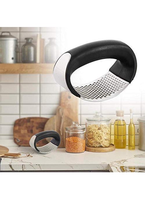 Gopinath Autolink Gopinath Autolink MultiFunction Manual Garlic Presser Curved Garlic Grinding Slicer Chopper Stainless Steel Garlic Presses Cooking Gadgets Tool  - Image 2