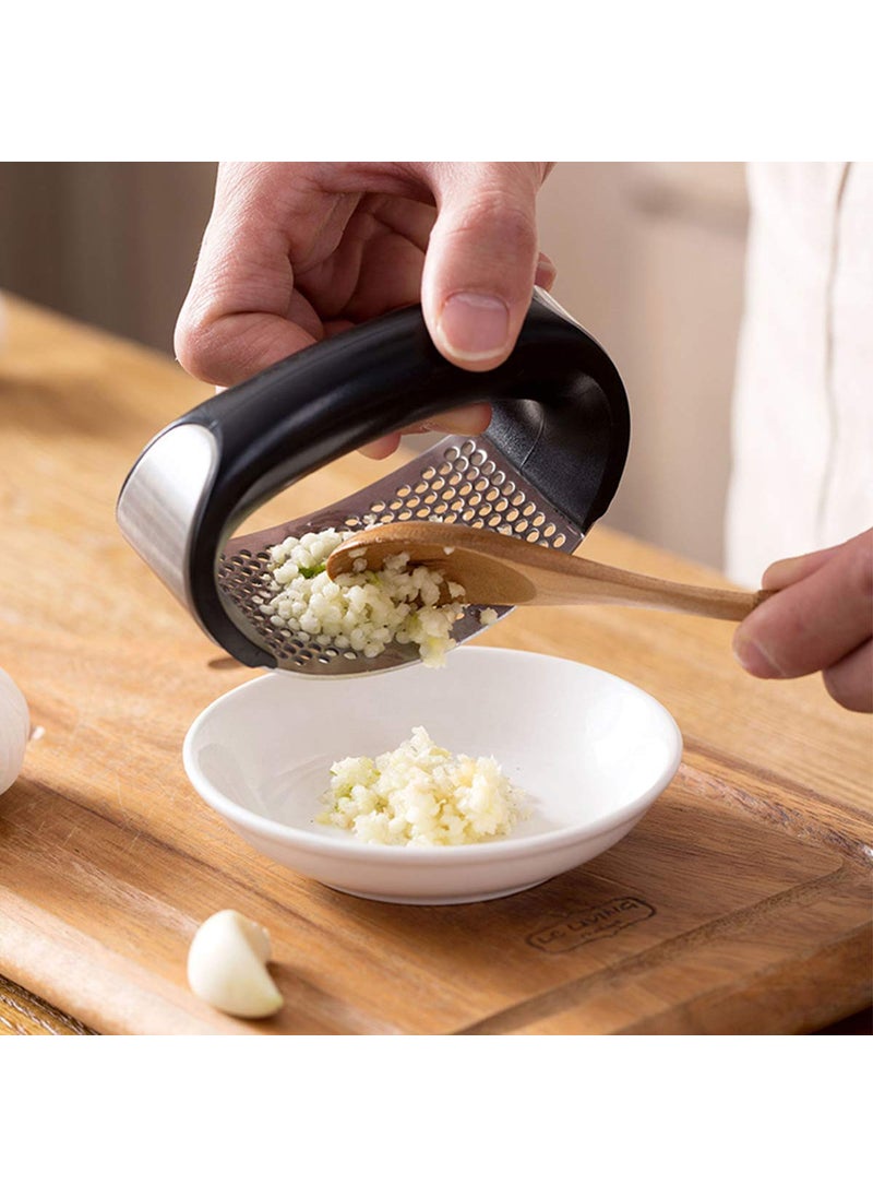 Gopinath Autolink Gopinath Autolink MultiFunction Manual Garlic Presser Curved Garlic Grinding Slicer Chopper Stainless Steel Garlic Presses Cooking Gadgets Tool  - Image 3