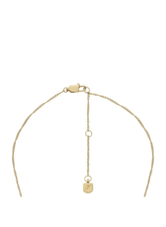 فوسيل قلادة بدلاية عين الشر مطلية بالذهب من الفولاذ المقاوم للصدأ - Image 3