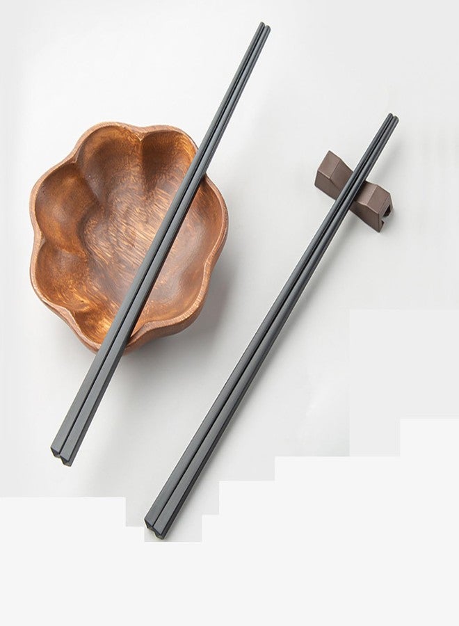 PYBBO 11.8Inches (30cm)Cooking Extended Chopsticks Reusable, 2 Pairs Fiberglass Chop Sticks for Kitchen Noodles Frying Hotpot, Japanese Chinese Extra Long Anti-Slip Chopsticks Dishwasher Safe, Black - Image 5