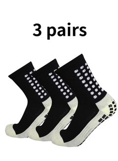 ShebSheb 3 Pairs  Football Anti Slip Socks Gel Socks For Men non slip Soccer socks For Football Basketball Yoga  - Image 1