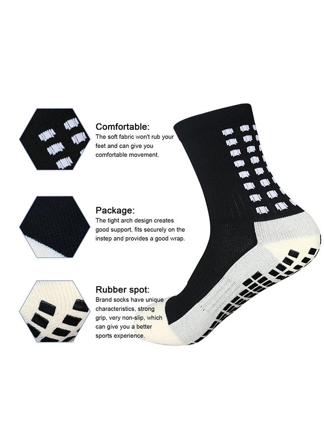 ShebSheb 3 Pairs  Football Anti Slip Socks Gel Socks For Men non slip Soccer socks For Football Basketball Yoga  - Image 3