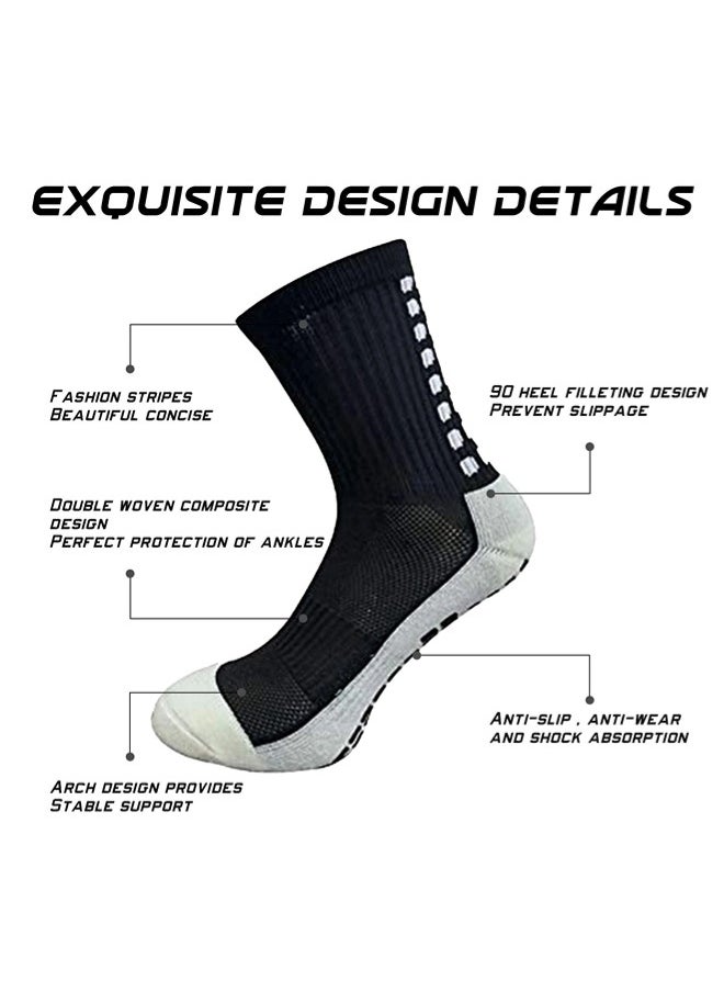 ShebSheb 3 Pairs  Football Anti Slip Socks Gel Socks For Men non slip Soccer socks For Football Basketball Yoga  - Image 4