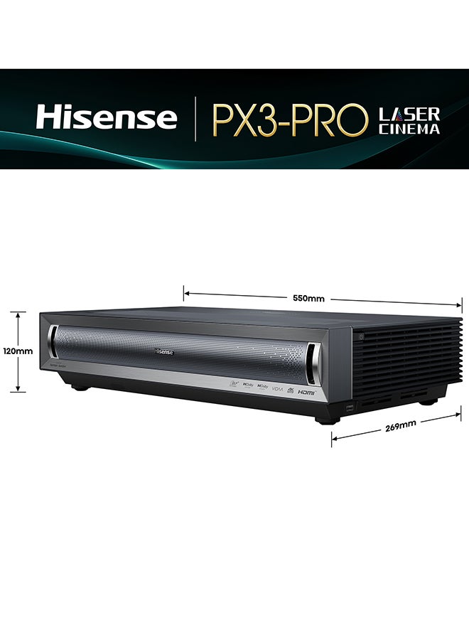 Hisense PX3-PRO Triple Laser Ultra Short Throw Projector 80"~150" 4K UHD Dolby Vision & Atmos IMAX Enhanced Home Theatre 3000 Lumens HSR240 HDR10+ IMAX Enhanced Voice Control PX3 PRO PX3 PRO - Image 4