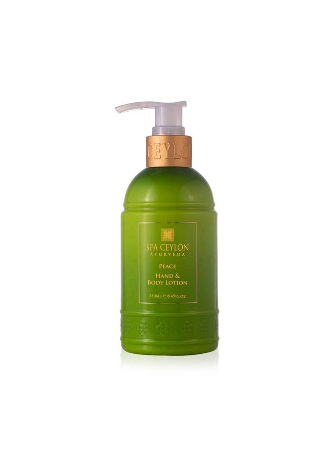 spa ceylon - Peace Hand And Body Lotion | Calming Herbal Moisturizer With Coconut, Almond & Lemongrass | Gentle & Soothing For All Skin Types | Vegetarian & Ethical - Image 1