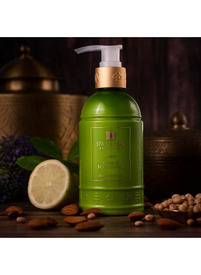 spa ceylon - Peace Hand And Body Lotion | Calming Herbal Moisturizer With Coconut, Almond & Lemongrass | Gentle & Soothing For All Skin Types | Vegetarian & Ethical - Image 1