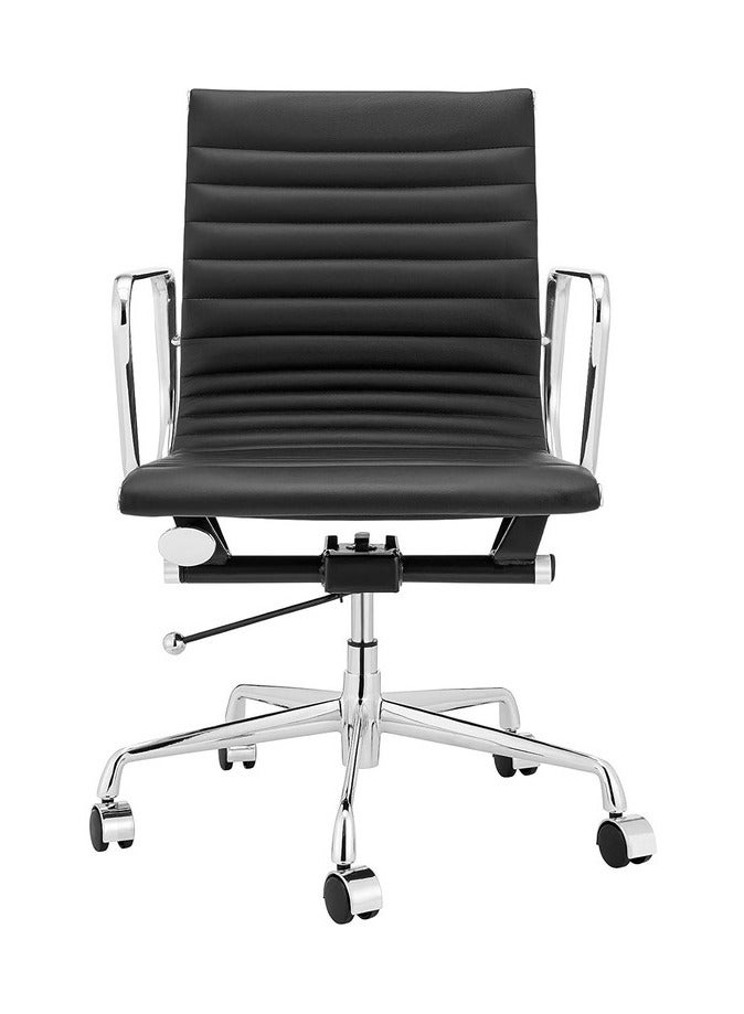 AMFAH Meeting Chair – ORIENTAL MB | Medium Back Design with Chromed Iron Frame | Heavy Duty Mechanism & Aluminium Alloy Base - Image 1