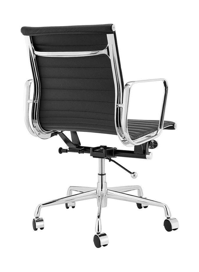 AMFAH Meeting Chair – ORIENTAL MB | Medium Back Design with Chromed Iron Frame | Heavy Duty Mechanism & Aluminium Alloy Base - Image 2