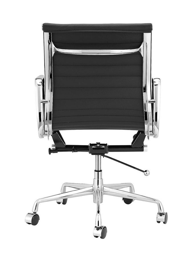 AMFAH Meeting Chair – ORIENTAL MB | Medium Back Design with Chromed Iron Frame | Heavy Duty Mechanism & Aluminium Alloy Base - Image 3