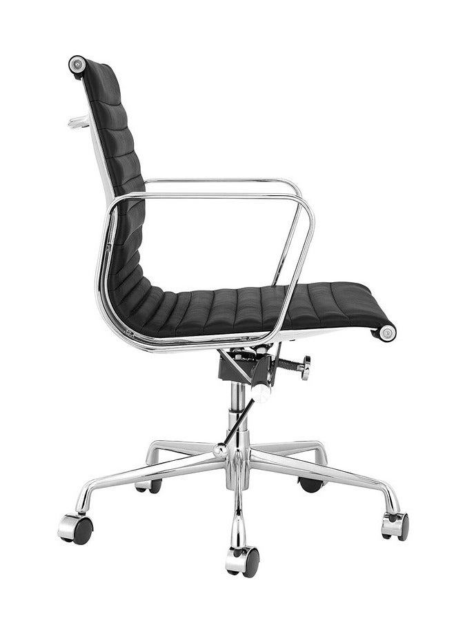 AMFAH Meeting Chair – ORIENTAL MB | Medium Back Design with Chromed Iron Frame | Heavy Duty Mechanism & Aluminium Alloy Base - Image 4
