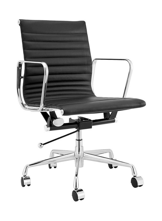 AMFAH Meeting Chair – ORIENTAL MB | Medium Back Design with Chromed Iron Frame | Heavy Duty Mechanism & Aluminium Alloy Base - Image 5