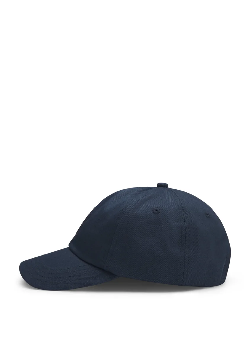 BOSS Cotton-twill cap with woven logo patch