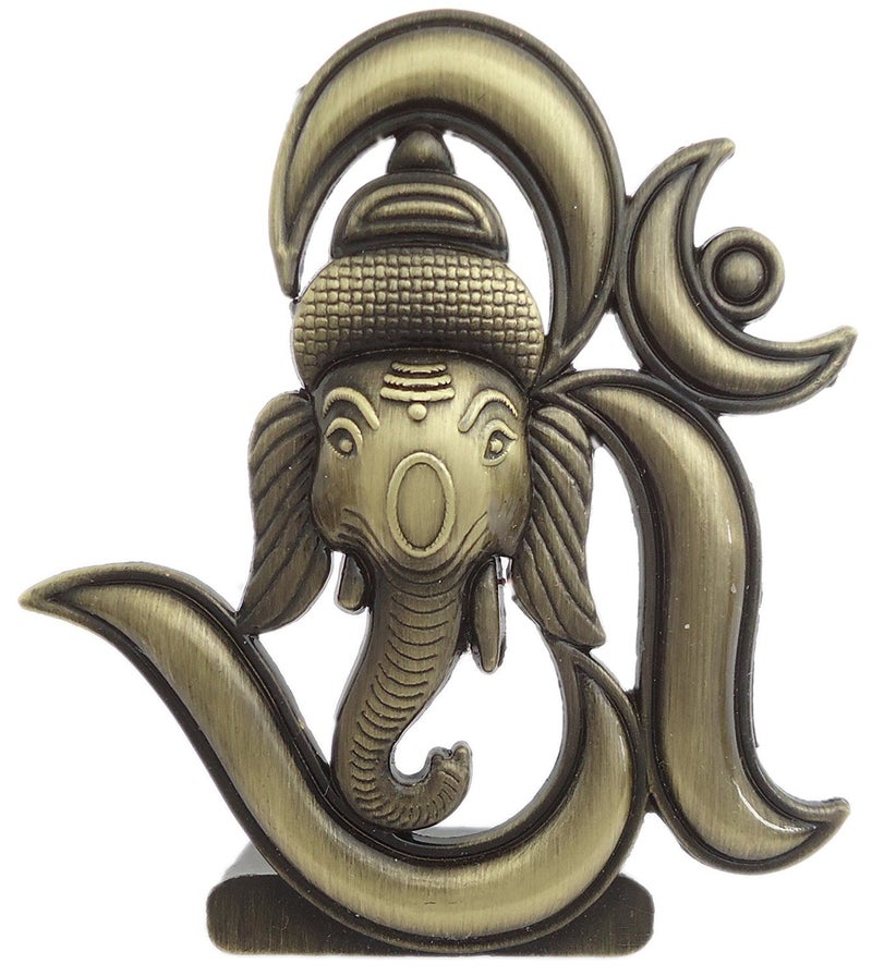FURE BFashionable Antique Om Ganesha Idol Antique Bronze