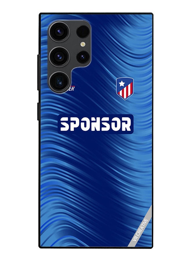 VR CREATIVE Protective Case Cover For Samsung Galaxy S23 Ultra 5G Soccer Jersey Design Design Multicolour - Image 1