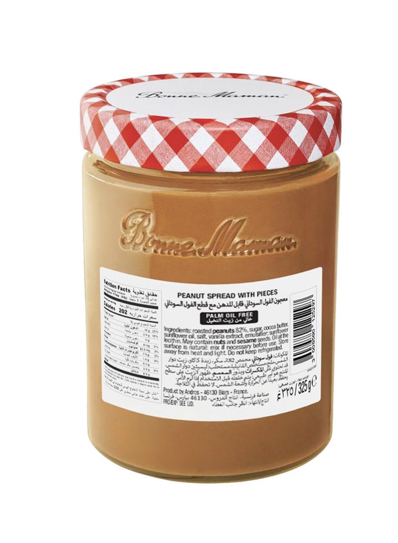 Bonne Maman Peanut Spread Crunchy 325g  - Image 2