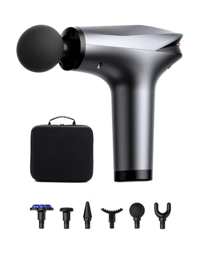 Fascia Gun Set, Professional Deep Percussion Massage Gun Ultra Quiet Handheld Deep Tissue Muscle Massager with 8 Speeds and 6 Massage Heads - pzsku/ZB453116D268248F5D301Z/45/_/1720018666/d77dabda-0c08-4b02-b0e3-53a22a8a91a2