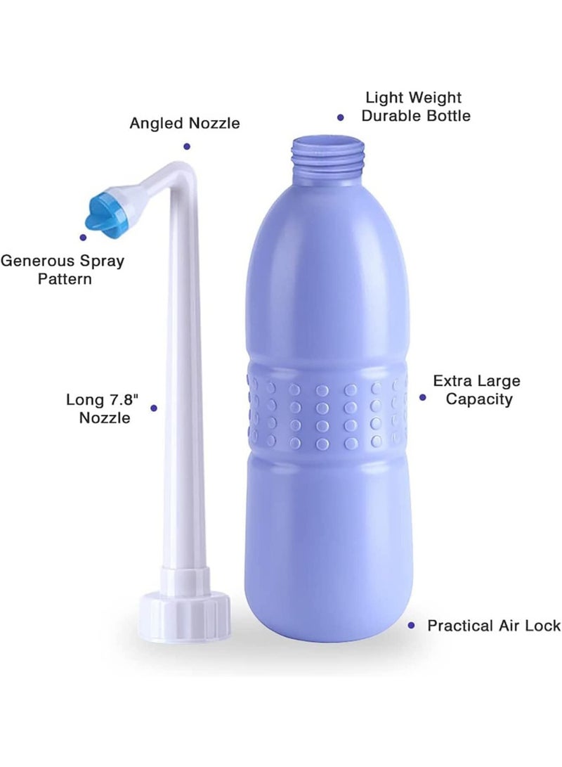 general Large Portable Shattaf Bidet Bottle and Traveling Bidet for Personal Cleansing Use - Include Extended Nozzle - Personal Hygiene Care Toilet Bidet Spray -450ml - Image 2