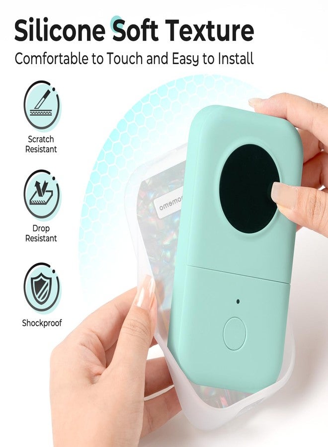Phomemo D30 Label Maker Case - Iridescent Silicone Cover, Shockproof & Anti-Scratch, Soft Grip, Protective & Decorative Shell for D30 Mini Bluetooth Label Printer (Case Only) - Image 2