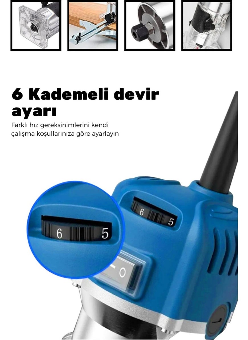 Retools - 600W Powerful Router and Bit Set - For High Performance and Aesthetic Shaping! - Image 1