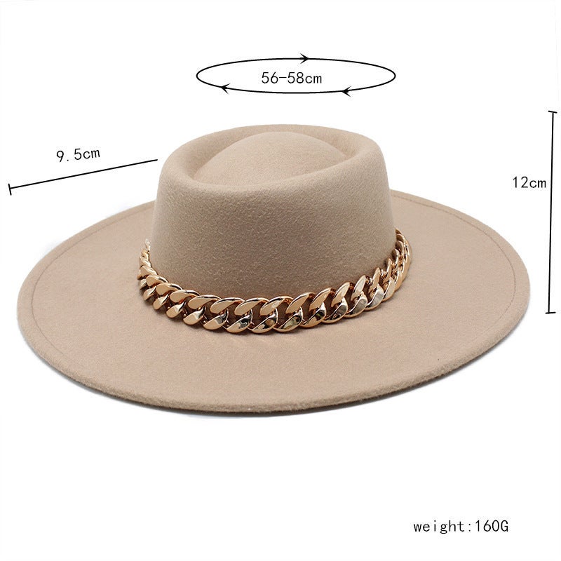 Fedora  High Quality  Women British  Rolled Brim Men Jazz Felt Hat LMN186 - Image 2