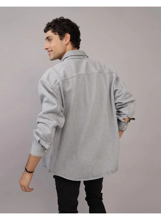 امريكان ايجل AE Oversized Denim Shirt Jacket