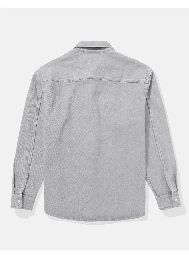 امريكان ايجل AE Oversized Denim Shirt Jacket