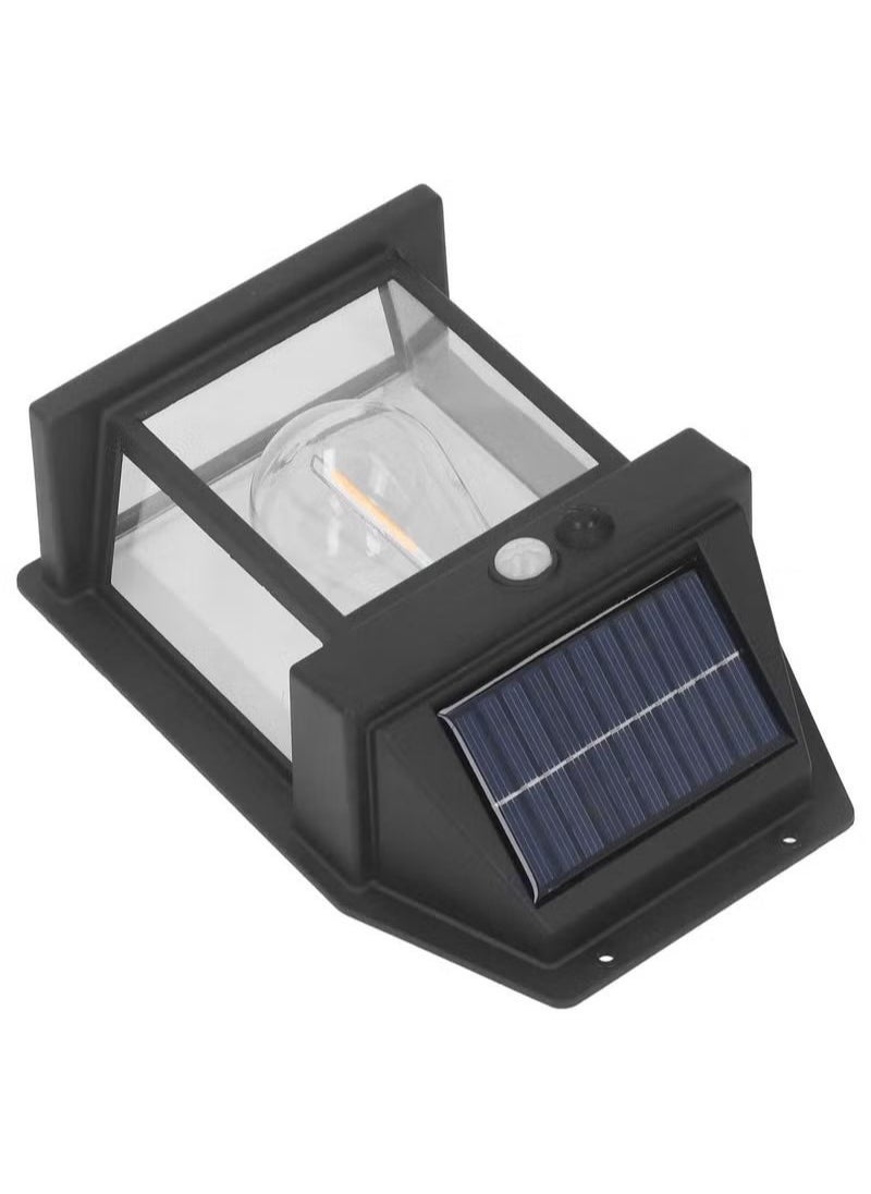 TIGER Solar Motion Sensor Wall Lamp – Wireless Waterproof LED Wall Sconce, Outdoor Solar-Powered Lighting, Automatic Dusk-to-Dawn Sensor, Energy-Efficient Black LED Wall Light for Garden, Patio, and Walkways - Image 3