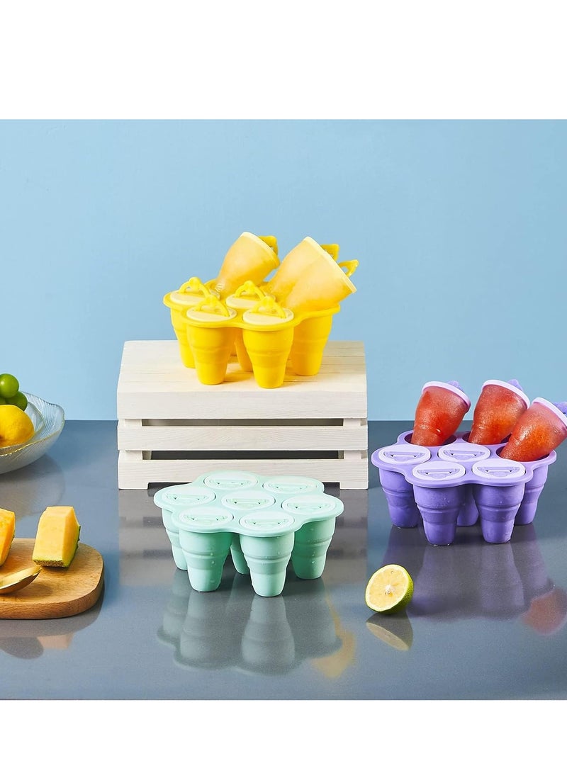 BPA Free Reusable Ice Lolly Moulds with Sticks for Kids and Adults, Perfect for DIY Fruit Yogurt Juice Popsicles - Image 4