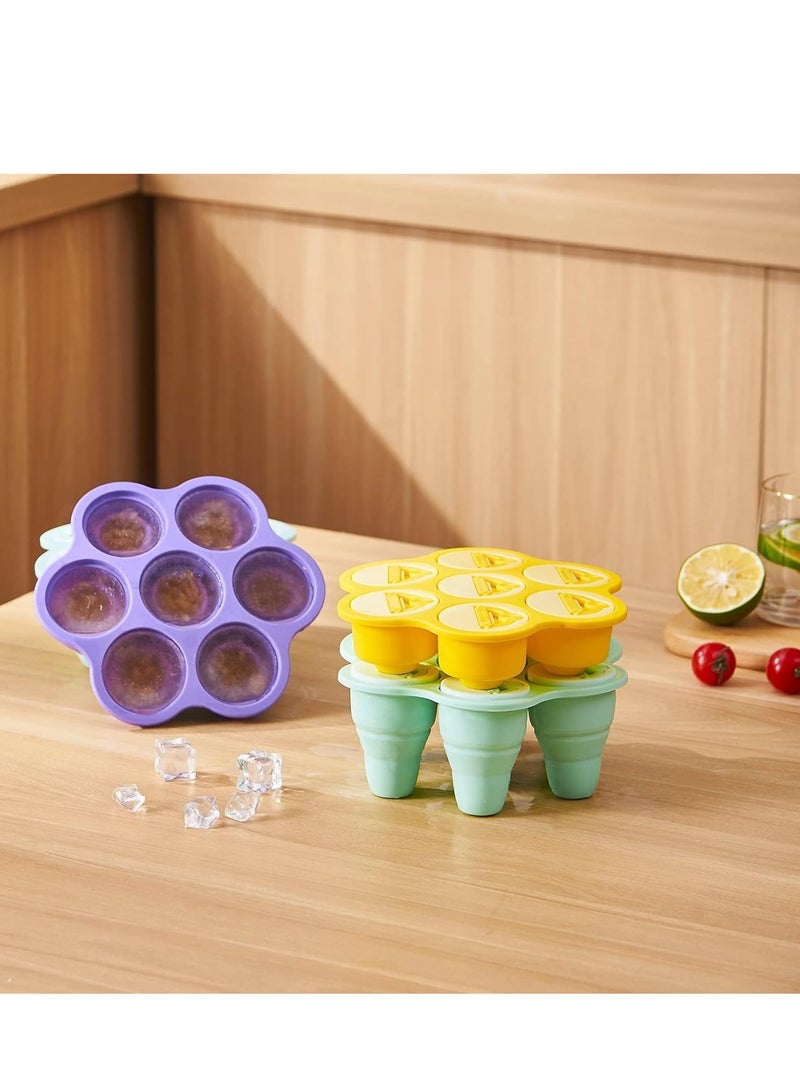 BPA Free Reusable Ice Lolly Moulds with Sticks for Kids and Adults, Perfect for DIY Fruit Yogurt Juice Popsicles - Image 5