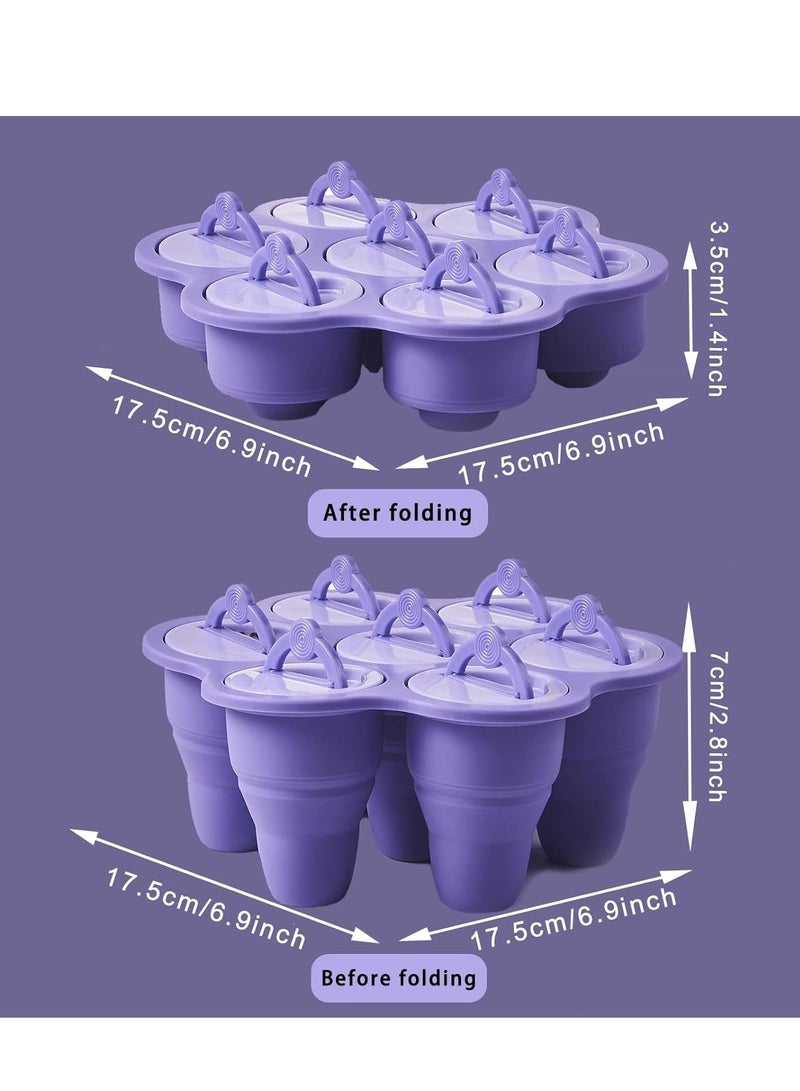 BPA Free Reusable Ice Lolly Moulds with Sticks for Kids and Adults, Perfect for DIY Fruit Yogurt Juice Popsicles - Image 2