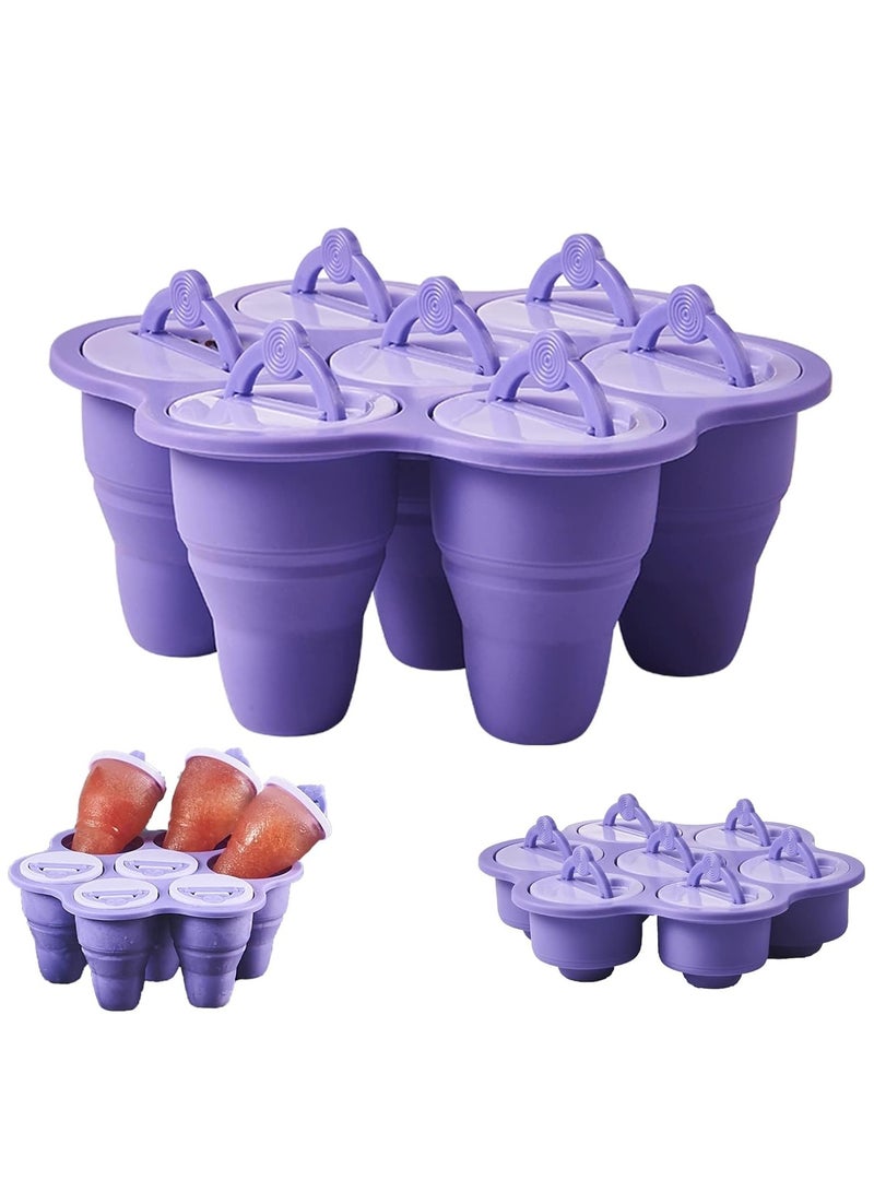 BPA Free Reusable Ice Lolly Moulds with Sticks for Kids and Adults, Perfect for DIY Fruit Yogurt Juice Popsicles - Image 1