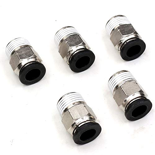 CEKER 3/8 Inch Tubing to 3/8" NPT Thread Male Air Fittings - Pneumatic Quick Connect Fittings, 10 Packs - Image 1