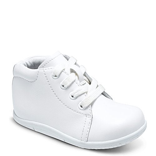 Stride Rite baby girls Srt Elliot boots, White, 5.5 X-Wide Infant US - Image 1